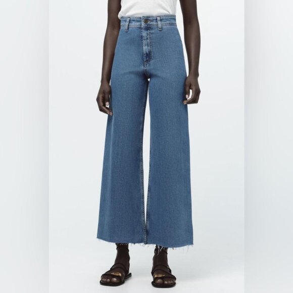 Zara Wide Leg High Rise Pants - Picture 1 of 10